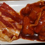 お肉屋さんのひとり焼肉 ダイリキ アピタ刈谷店 - カルビ、肥前産ありた鶏モモ