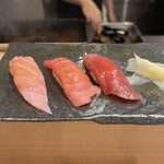 Sushi To Sake Yuukyuu - 本マグロ3貫盛り