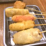 Kushikatsu Dengana - 肉5本セット￥750　2022.9.7