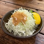 水塩土菜 - キャベツ 味噌のドレッシング