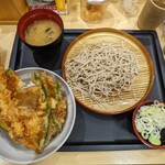 Tendon Tenya - 天丼小そばセット¥800