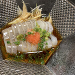 鮨よし - あおりいかの酢の物 ミョウガと合うんです。