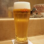 うを徳 - 生ビール