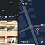 キッチン あずま - 駐車場は、店の横の路地を入っていった右側になります