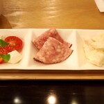 ATSUMI食堂 - ベーコンとほうれん草のレモンクリームパスタの副菜