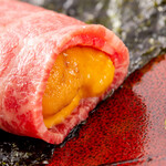 焼肉 水谷 - ウニ巻き