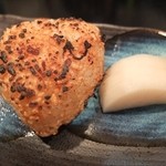 さんしょう焼き鳥 - 焼きおにぎり