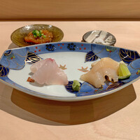 鮨 若尊 - ヒゲソリダイ、白ミル貝