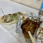 八百屋 たこ焼き 壮 - 辛マヨたこやきとたまごお好み焼き