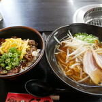 Yakiniku Kurose - カルビ丼（大盛）&ラーメン