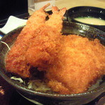 海老フライ載せ！