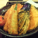 新潟カツ丼タレカツ - 野菜載せ！