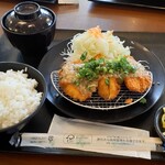 とんかつ専門店 かつよし - ネギ塩チキンカツ定食