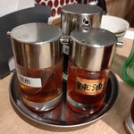 餃子小籠包 富士山 - 黒酢&辣油