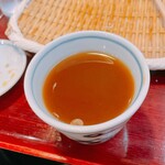 吾妻橋 やぶそば - そば湯で割ってごくりっ