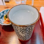 吾妻橋 やぶそば - そば湯割り