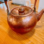 吾妻橋 やぶそば - そば湯は銅製急須で