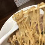 4代目松屋食堂 - 中太平打ち麺