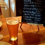 BB tetsugakudo Jazz&Cafe - 最初にビールをいただきました