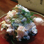 ニコノトナリ - 苺・春菊・タケノコ・クリームチーズの白和え