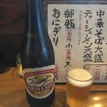 Chuukasoba Daichi - キャーーーチンカチンカの冷やっこいルービーヽ(´o｀
                        
                        暑さのピークも過ぎてM/Cにはイイ季節♪
                        とは思ったが、やっぱりまだ暑いなぁ〜〜〜
                        
                        チンカチンカの冷やっこいのが五臓六腑に染み渡る。
                        
                        
                        