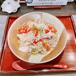 Fukubuku Chaya - 限定メニュー　黒龍吟醸豚と越のルビーの冷製蕎麦