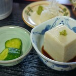 浄楽 - 漬物とそば豆腐