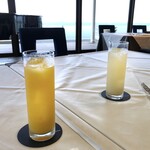 THE BLUE - ◆リニューアル記念で、食前のドリンクサービスがありました。(9/30迄）