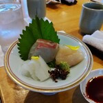 天婦羅ほり川 - 天ぷら定食のお造り