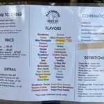 Matsumoto Shave Ice - メニュー