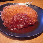 和牛処 助春 - 名物、メンチカツ・・・味、ボリューム共最高！