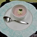 那須温泉　山楽 - 水菓子（木苺ムース）