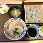 Wataya - カツ丼セット　蕎麦大盛り