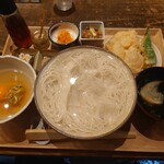 麦 - 料理写真:天ぷら地獄炊き御膳ー炊き込みごはんなし
