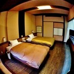 那須温泉　山楽 - 西館の洋室客室（露天風呂付き）