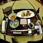 那須温泉　山楽 - 宴会スタート時のお膳