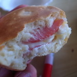 まつや軽食堂 - 焼きハムは中にハムととろけるチーズ