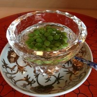 京懐石 吉泉 - えんどう豆の蜜煮