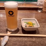 Ogawano Sakana - お通し600円、ビールはクーポンで無料