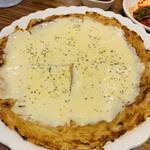 韓国式 ドゥンチョン しゃぶしゃぶ - チーズチヂミ