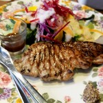 ラ ロゼッタ - ③の赤城豚のグリエ……粒マスタード