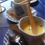 MLB Cafe Tokyo - コーンスープとクラムチャウダー！