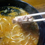 とんがら亭 - チャーシューの厚み