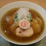 中華そば 深緑 - 深緑白出汁、追加チャーシュー１枚(ロース、肩ロース)(1300円)