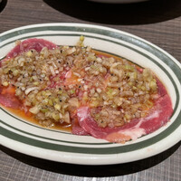 原宿焼肉 KINTAN - アプリ追加でいただいたネギタン塩(1人2枚)