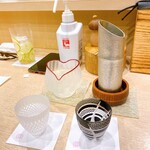 蕎麦割烹  倉田 - 冷酒徳利　手取川　①＆②