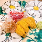 蕎麦割烹  倉田 - 佐島産　真鯛　2.8㎏、　紫海胆