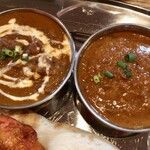 Ajianko - ランチメニュー「2種盛りカレー」(1050円)のカレー