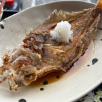 福浦漁港 みなと食堂 - 水カレイの唐揚げ