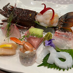御宿 瑞鷹 - 伊勢海老を含む新鮮な刺し盛
